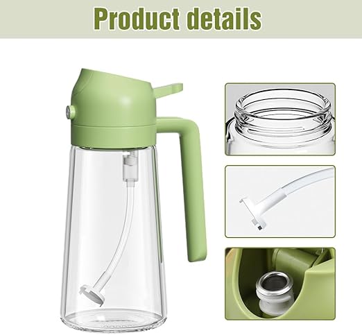 2 in 1 Olive Oil Dispenser Bottle for Kitchen