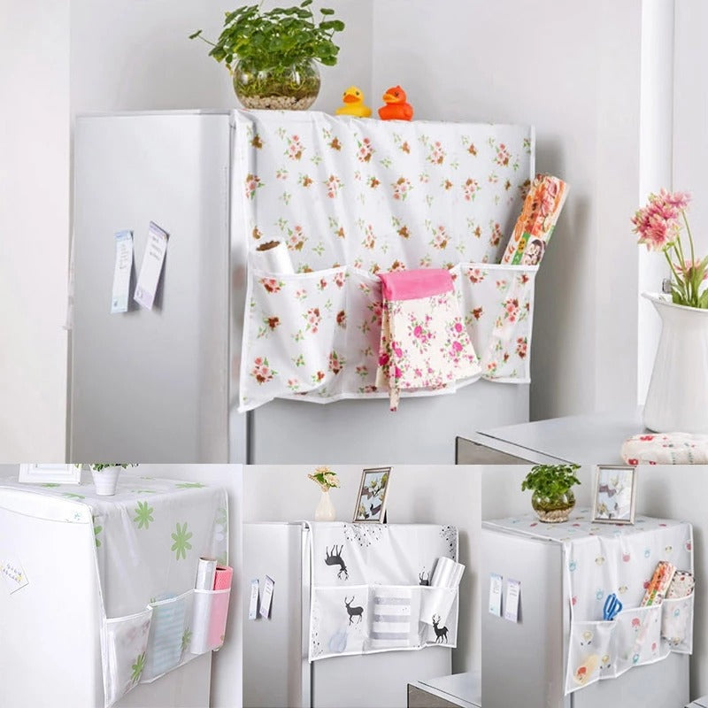 Anti-dust Waterproof Oil-proof Fridge Cover | Random Design
