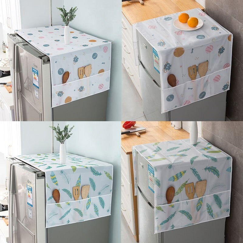 Anti-dust Waterproof Oil-proof Fridge Cover | Random Design